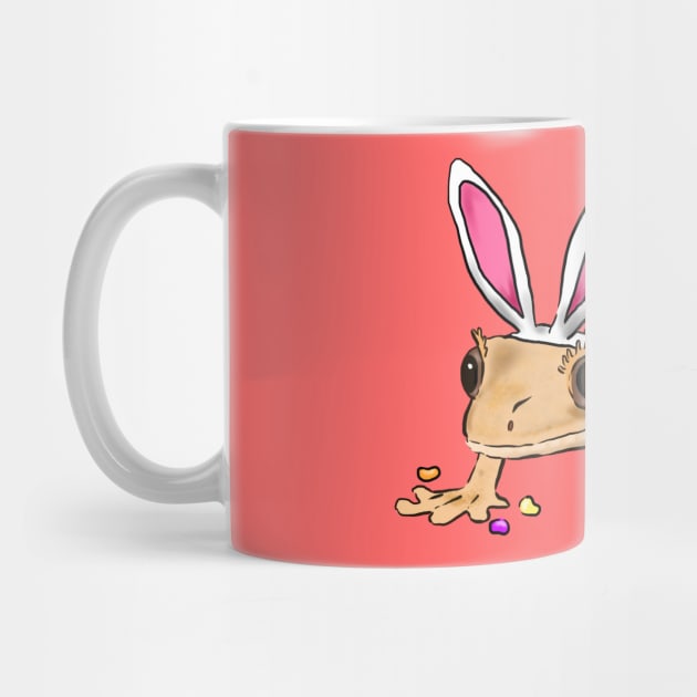 Funny Gecko Bunny, Easter Crested Gecko by sockdogs